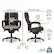 Left. La-Z-Boy - Bellamy Executive Office Chair - Coffee Brown - Bonded Leather.