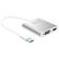 Angle. j5create - USB 3.0 to Dual VGA HDMI Multi-Monitor Adapter - Silver.