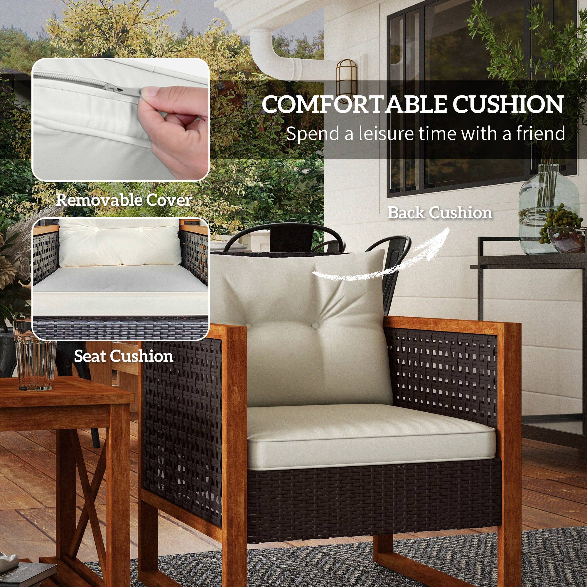 COMFORTABLE CUSHION  
Spend a leisure time with a friend  

Removable Cover  
Back Cushion  
Seat Cushion