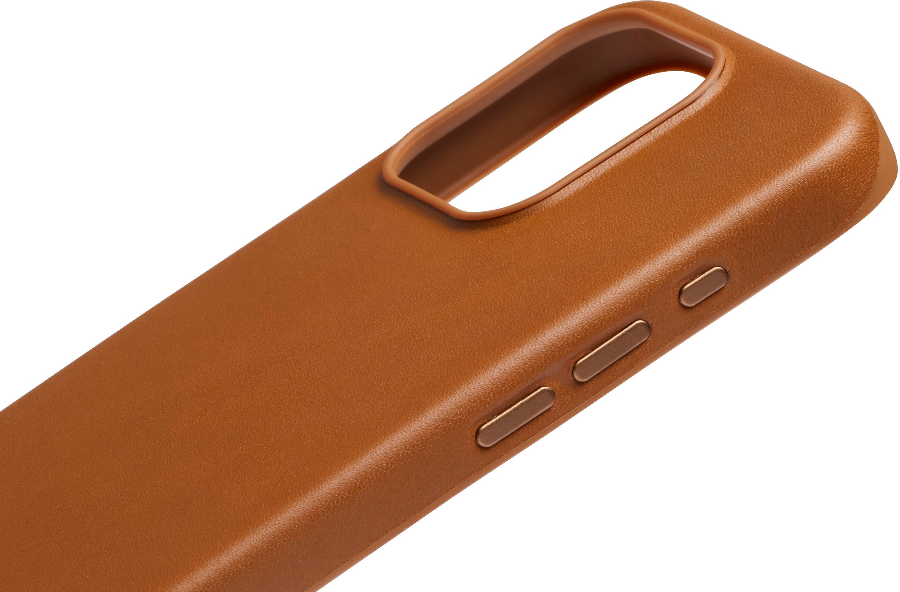 Alt View 1. Bellroy - iPhone 15 Pro Leather Phone Case - Terracotta.