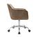 Alt View 11. Linon Home Décor - Carvel Faux Leather Height-Adjustable Office Chair - Brown.