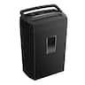 Bonsaii - 12-Sheet Cross Cut Paper Shredder - P-4 High Security, Shreds Paper - CDs 5.5 Gal Home Office Heavy Duty Shredder - Black