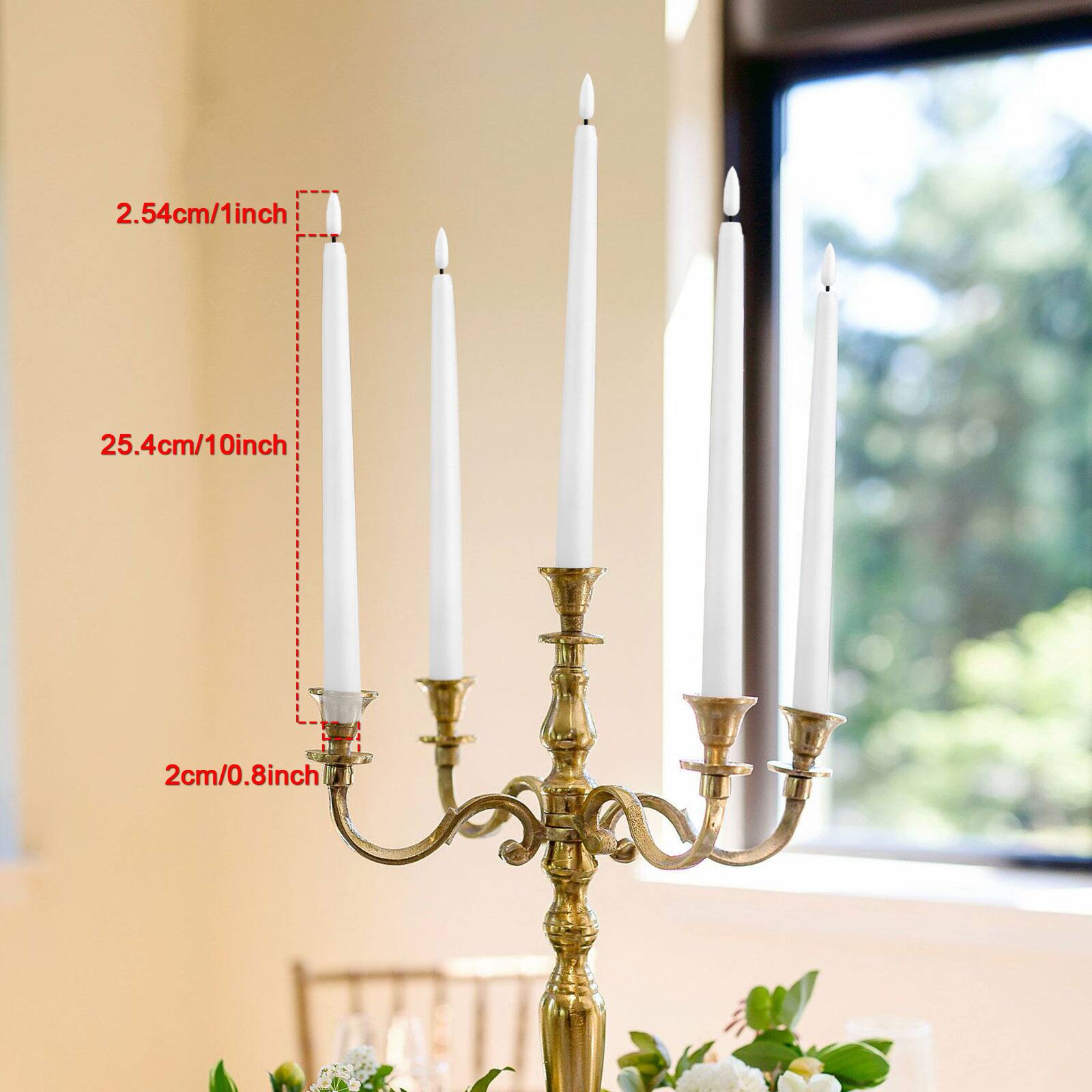 2.54cm/1inch  
25.4cm/10inch  
2cm/0.8inch