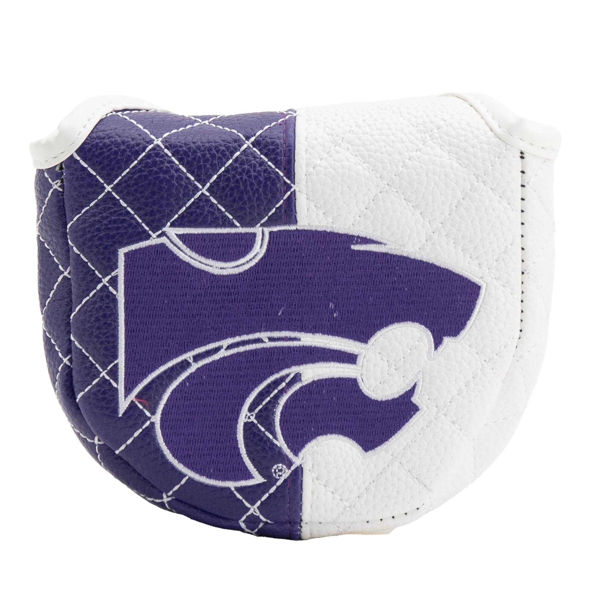 Front. Team Golf - Kansas State Wildcats Quilted Mallet Putter Cover - Multicolor.