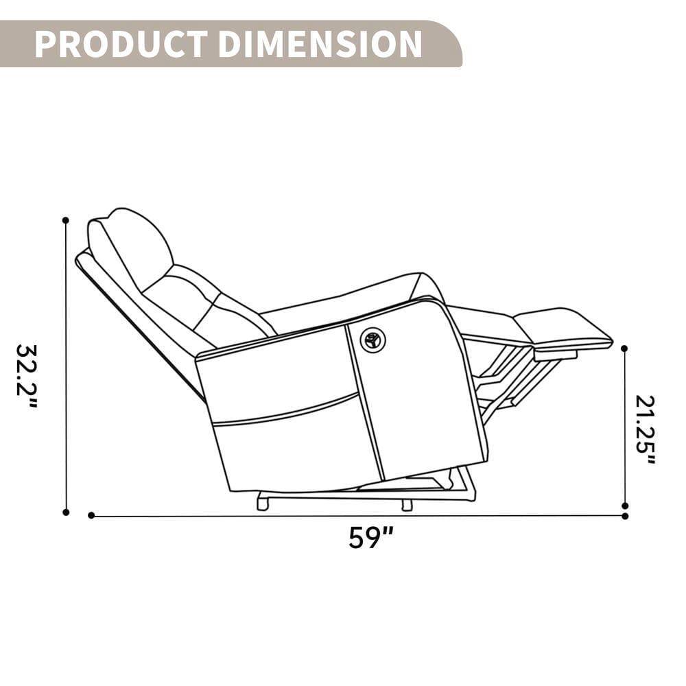 PRODUCT DIMENSION  
32.2" x 21.25" x 59"