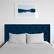 Left. CorLiving - Catalina Diamond Button Tufted Velvet Full/Double Headboard - Navy Blue.