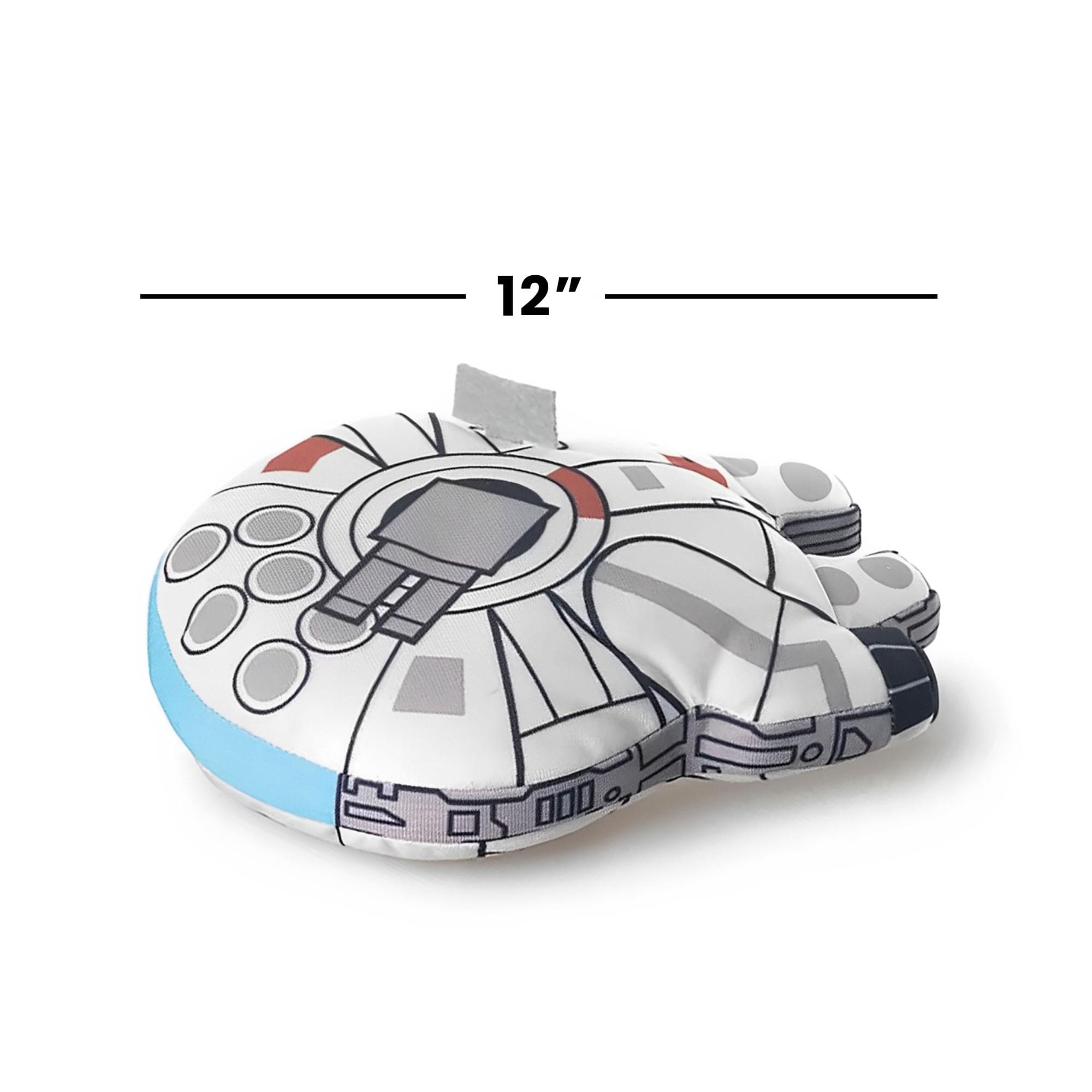 Alt View 3. Star Wars - Star Wars 12" Plush Vehicle: Millennium Falcon - Grey.