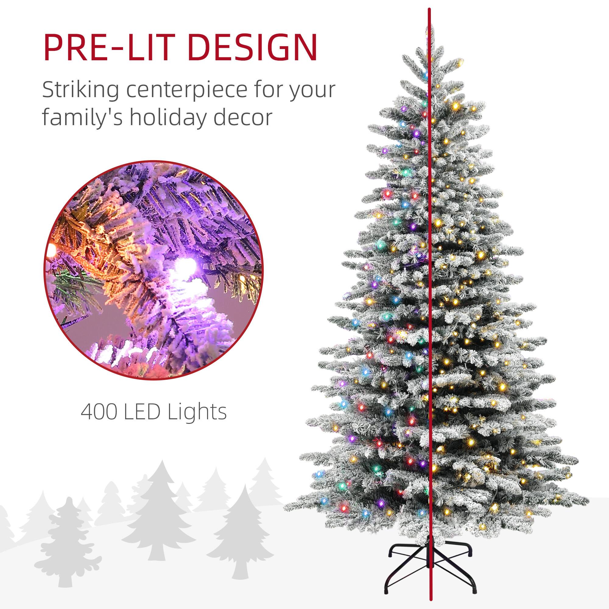 PRE-LIT DESIGN  
Striking centerpiece for your family's holiday decor  
400 LED Lights