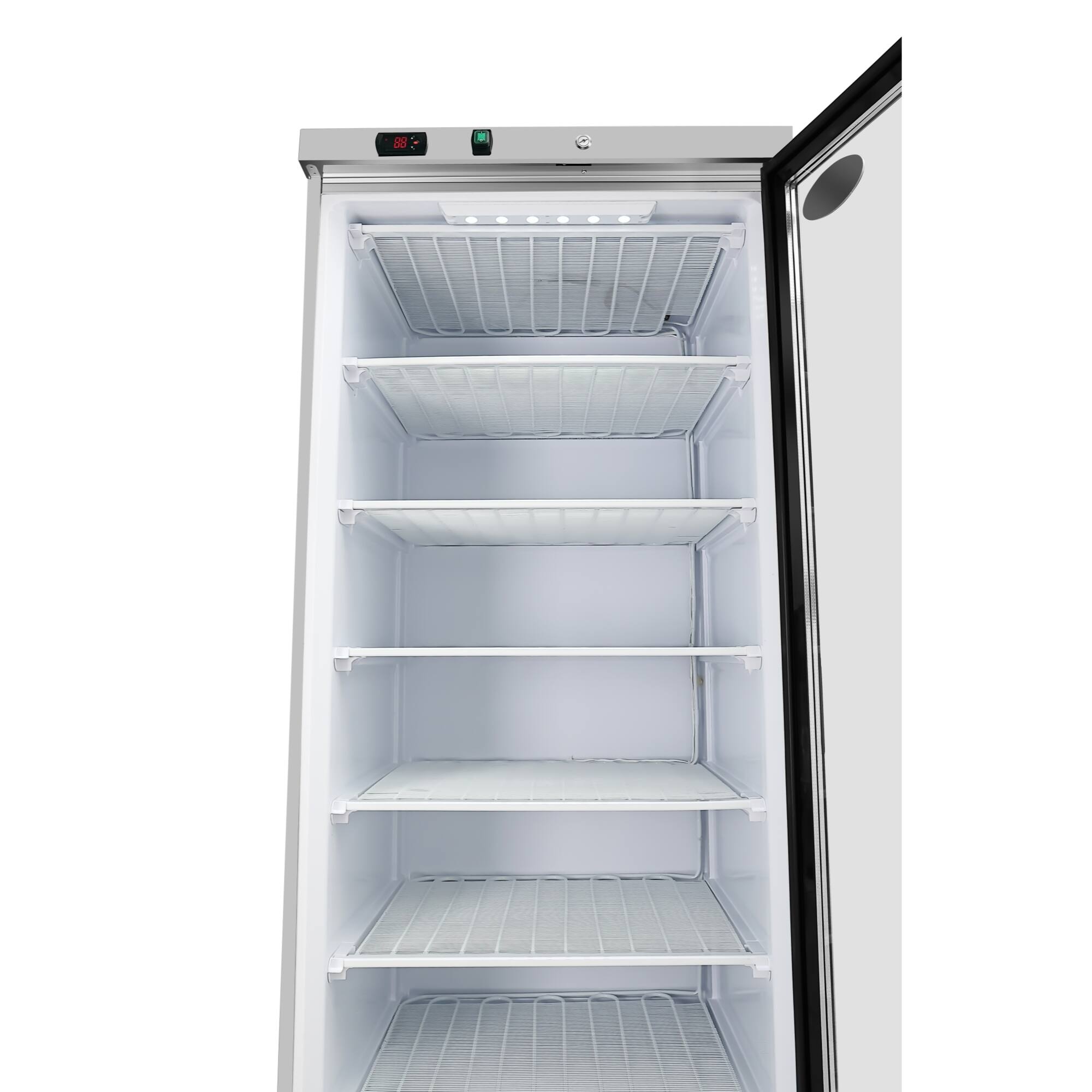 Alt View 1. Koolmore - 21 Cu. Ft. Commercial Freezer with Glass Door in Stainless Steel - Manual Defrost (KM-FMD20SGD) - Stainless steel.