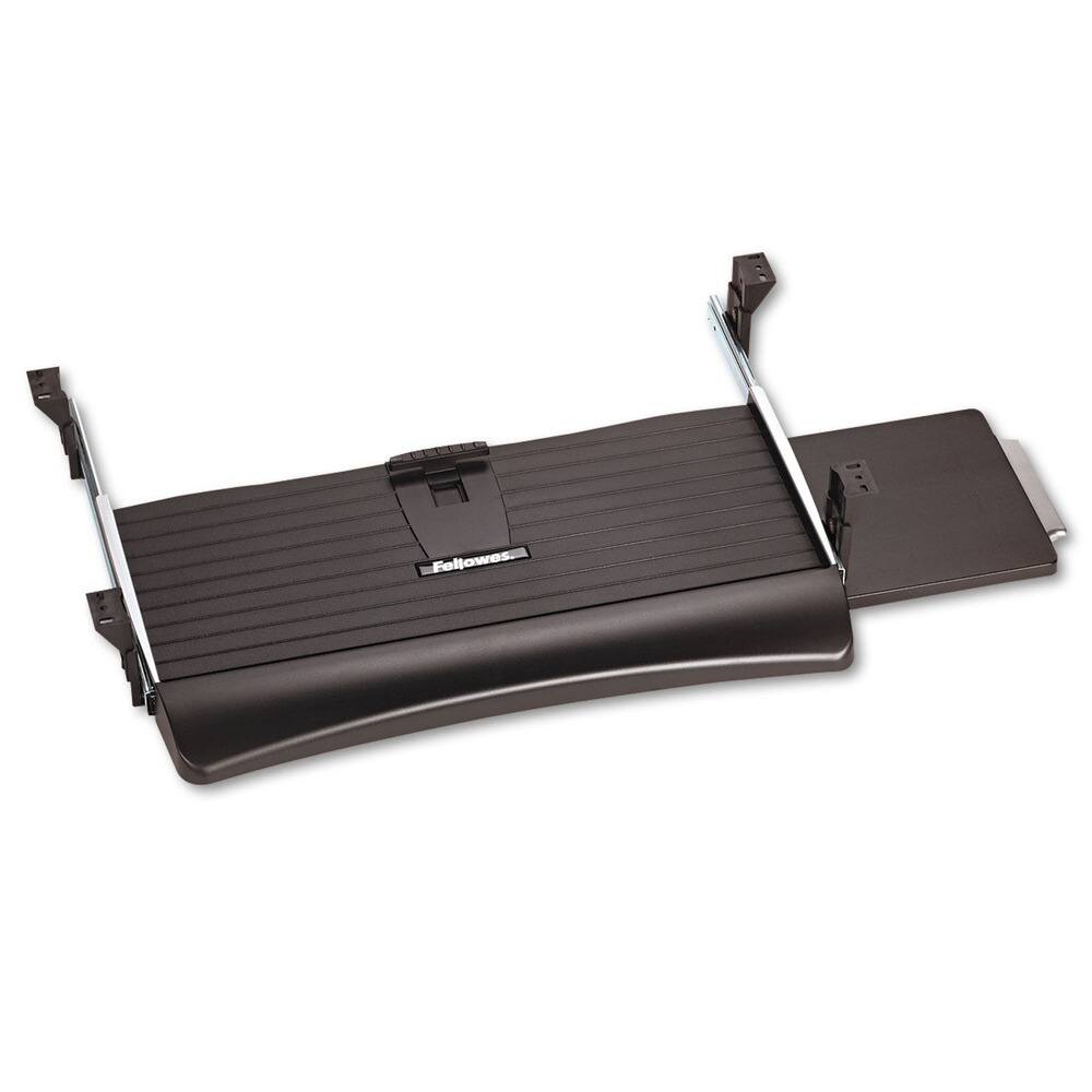 Front. Fellowes - 9140303 Office Suites 20.13 in. x 7.75 in. Underdesk Keyboard Drawer - Black.