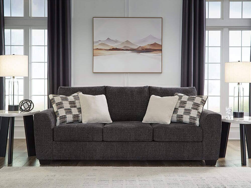 Angle. Ashly - Nate Sofa - Charcoal.