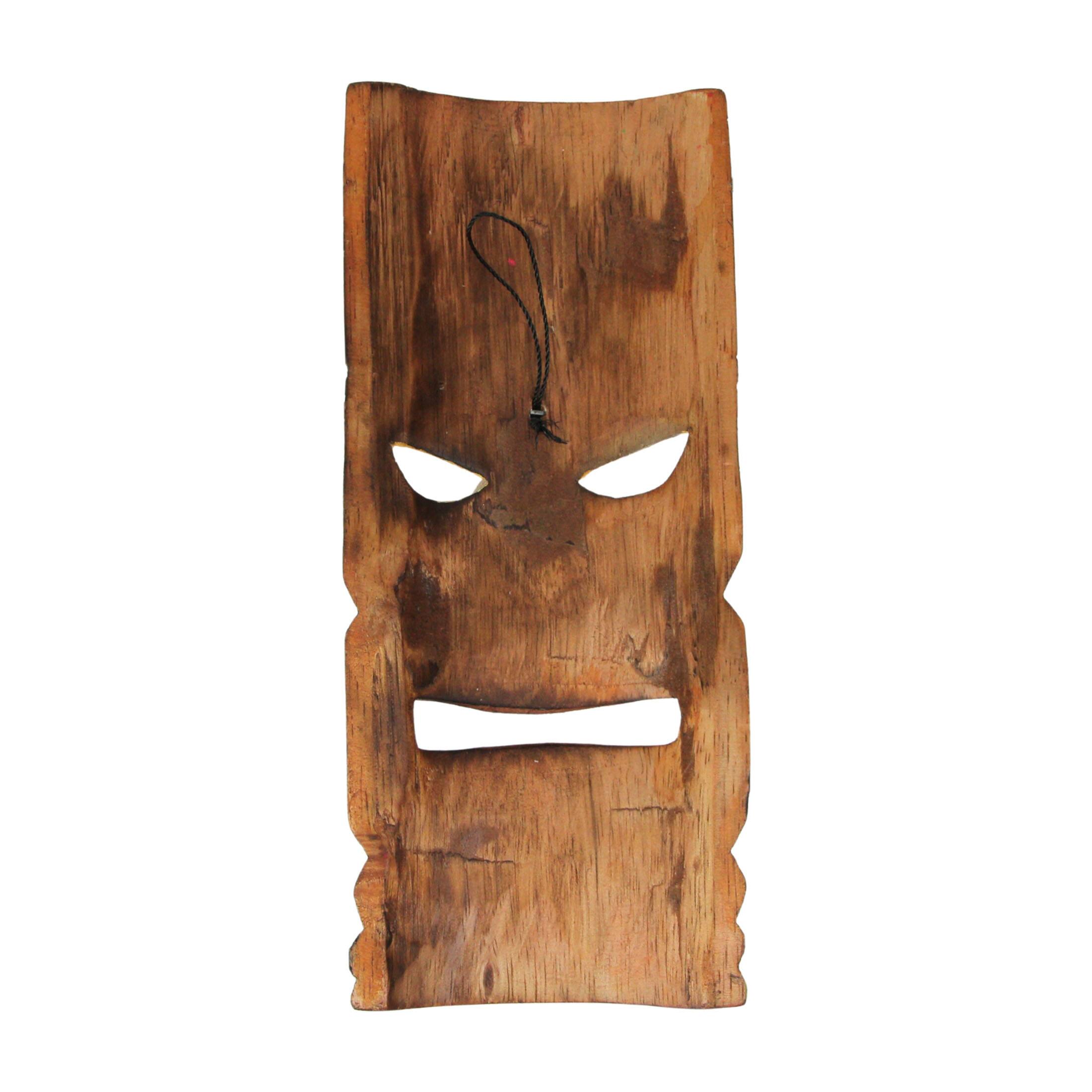 Alt View 7. Zeckos - 10 Piece Polynesian Party Hand Carved Island Style Wooden Tiki Masks 10 Inch - Multicolored.