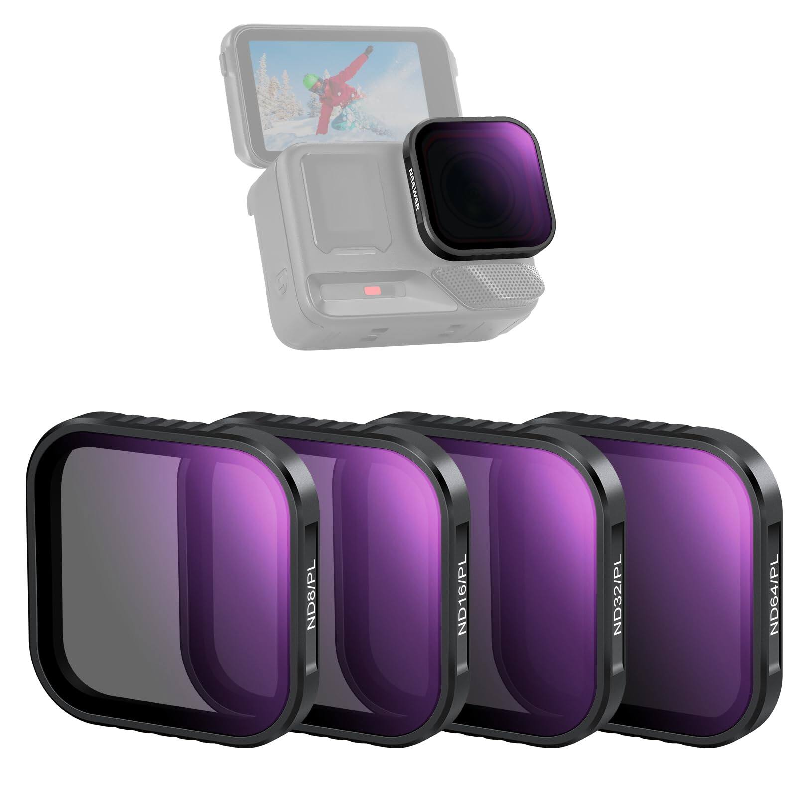 Neewer - Insta360 Ace Pro Polarized ND Filter 4-Pack