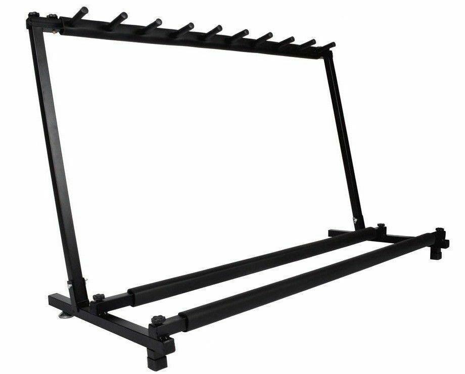 Alt View 2. Winado - Guitar Stand 9 Holder Guitar Folding Stand Rack Band Stage Bass Acoustic Guitar.