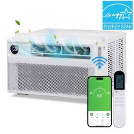 Winado - 8000 BTU Inverter Window Air Conditioner with Remote & APP Control, Wi-Fi Enabled, Ultra Quiet, Energy Saving - White