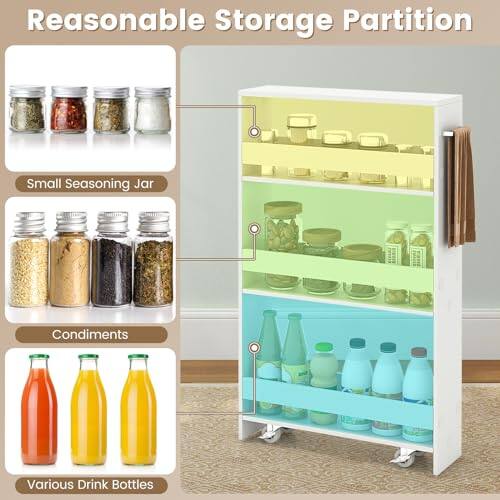 Reasonable Storage Partition
Small Seasoning Jar
Condiments
Various Drink Bottles