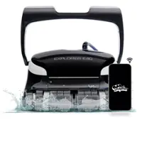 Dolphin - Explorer E40 Automatic Robotic Pool Vacuum Cleaner with Wi-Fi, Wall Climbing Capability, Waterline Scrubber Brush - Wi-Fi Connectivity - Front_Zoom