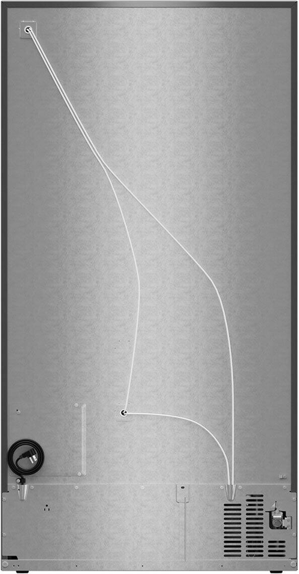 Alt View 11. KitchenAid - KitchenAid - 20.8 Cu. Ft. Counter-Depth Side-by-Side Refrigerator with Exterior Ice - Fingerprint Resistant Stainless Steel.