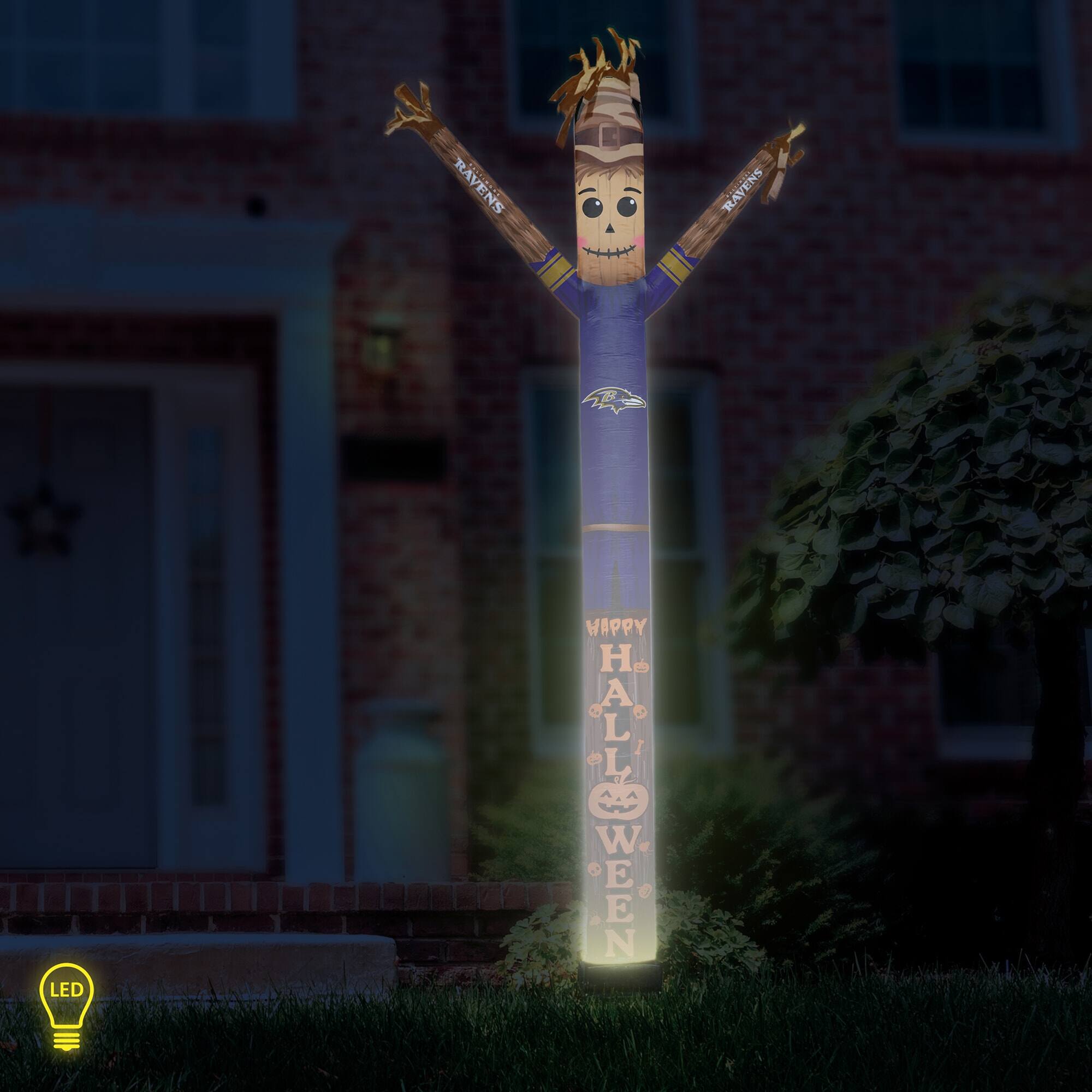 Sporticulture Baltimore Ravens Halloween Scarecrow Inflatable Crazy ...
