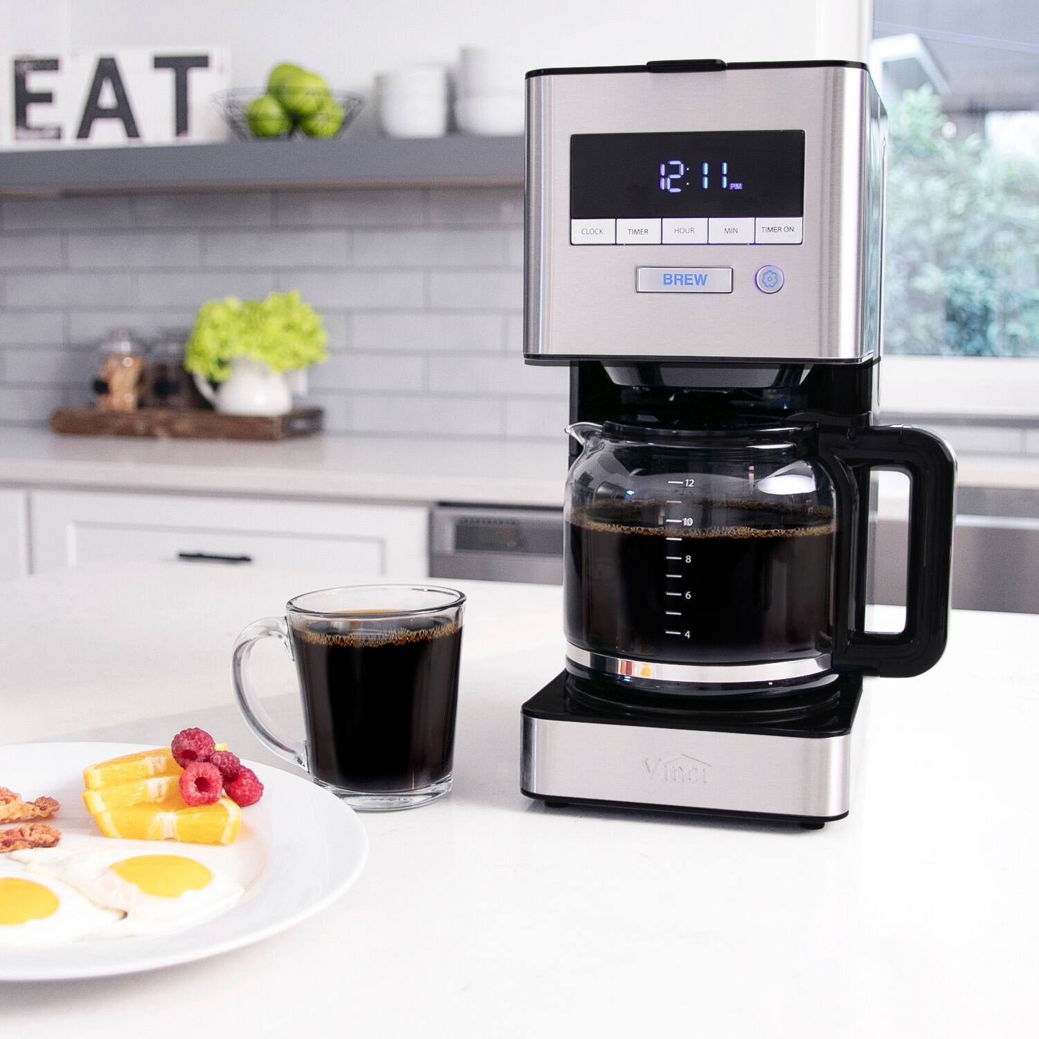 EAT 12:11 - CLOCK TIMER HOUR MIN TIMER ON BREW D 1 a & 4 Vinci