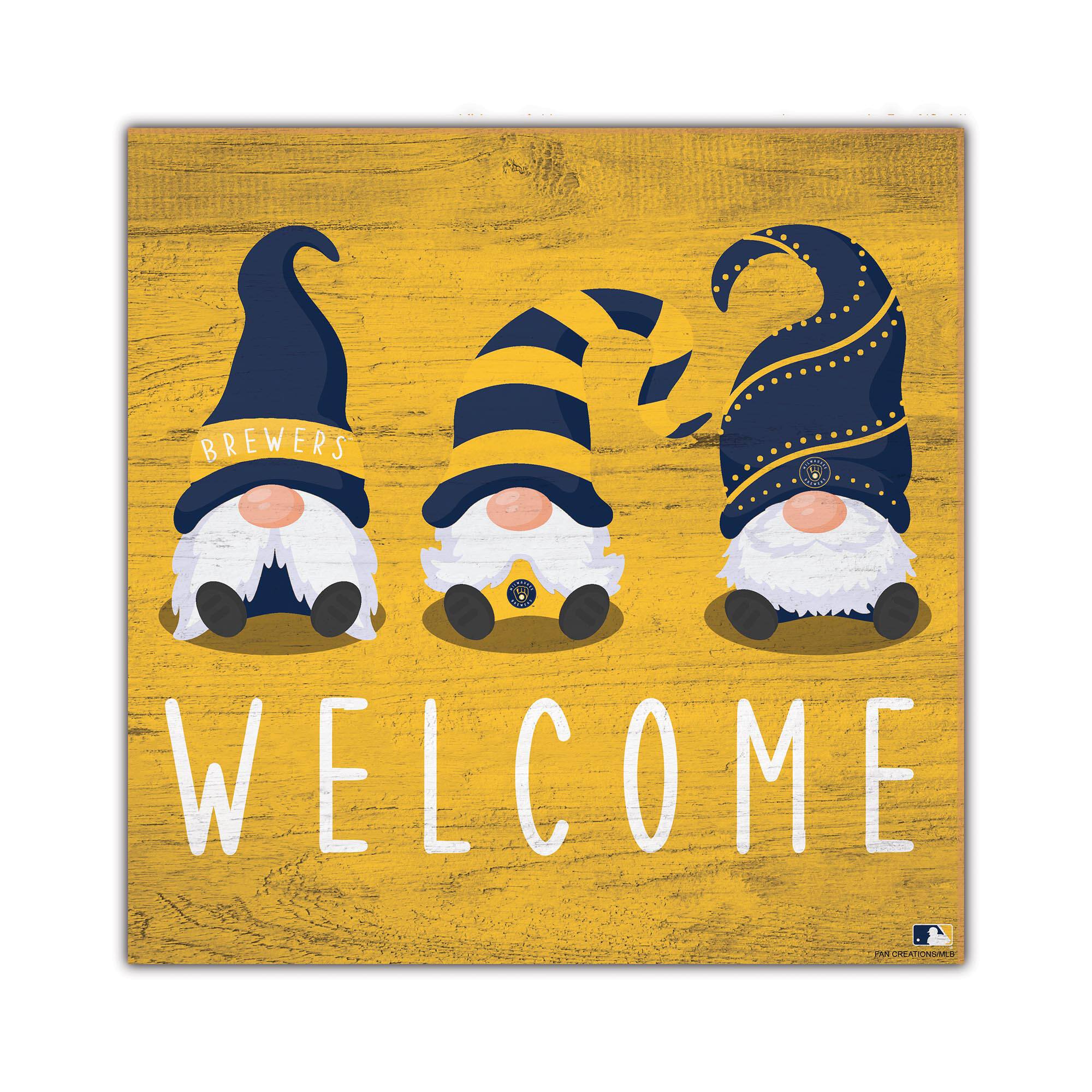 10'' x 10'' Welcome Gnomes Sign