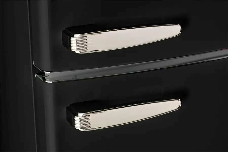Alt View 10. Unique Appliances - Classic Retro 11 cu.ft. Top Freezer Refrigerator - Midnight Black.