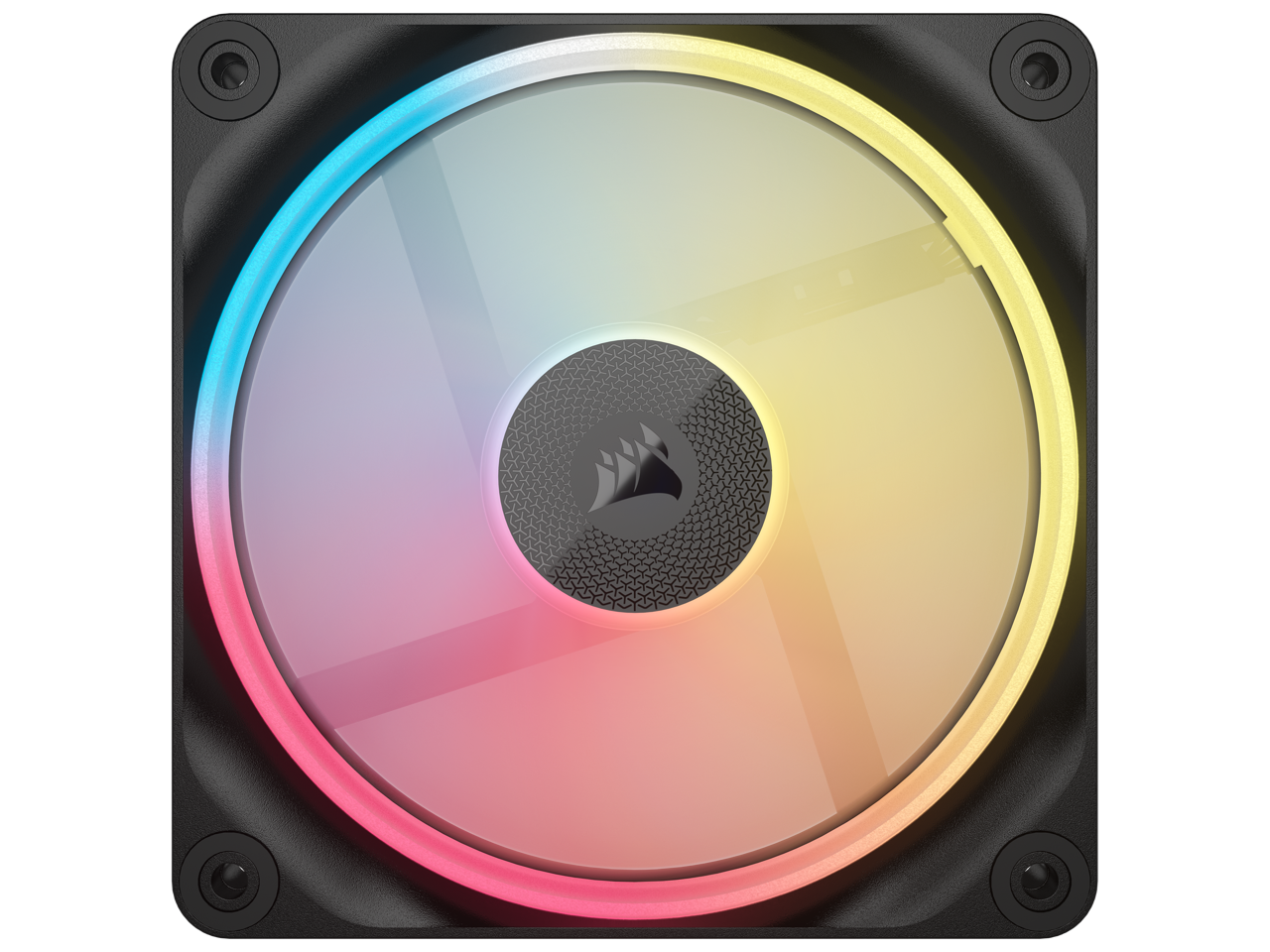 Alt View 1. CORSAIR - CORSAIR iCUE LINK LX140-R RGB 140mm PWM Reverse Fan – Dual Light Loops – Requires iCUE LINK Hub (Sold Separately) - RGB.