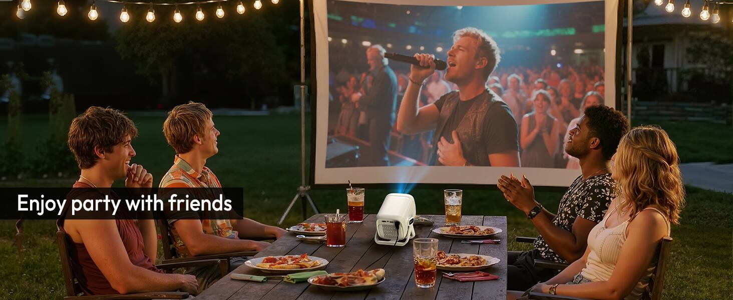 Enjoy party with friends