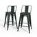 Alt View 16. Simpli Home - Rayne Metal Counter Height Stool (Set of 4) - Deep Sage Green.