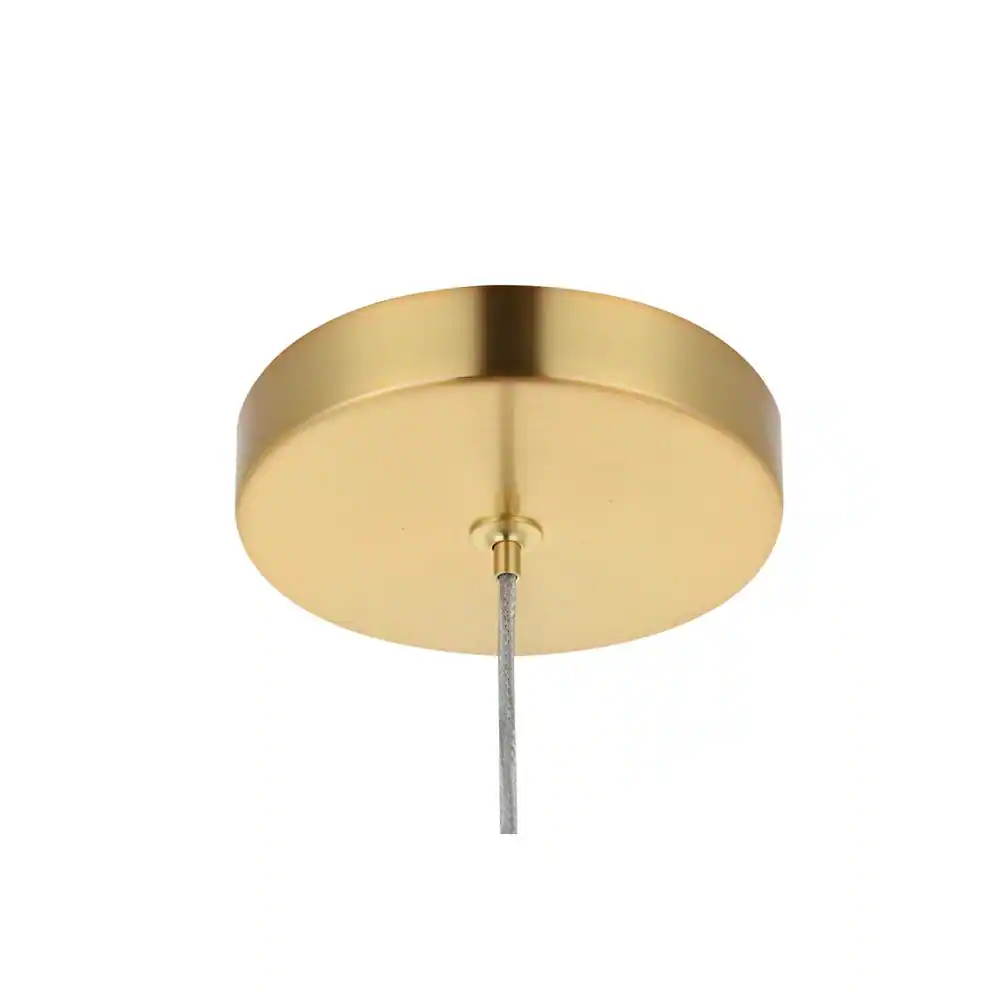 Angle. Elegant Lighting - Constellation 1 light Gold LED Pendant - Gold.
