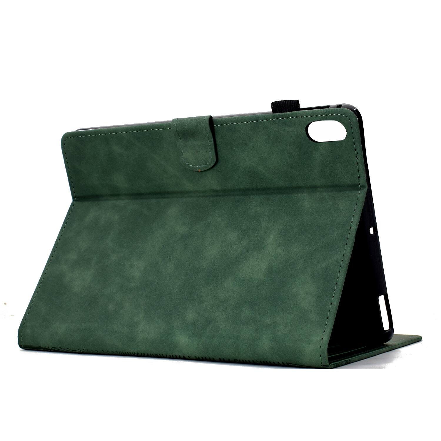 Alt View 1. Dteck - Shockproof Folio Case for Apple iPad (10th Generation) 10.9" 2022 with Smart Sleep Wake, PU Leather Stand Wallet Cover - Green.