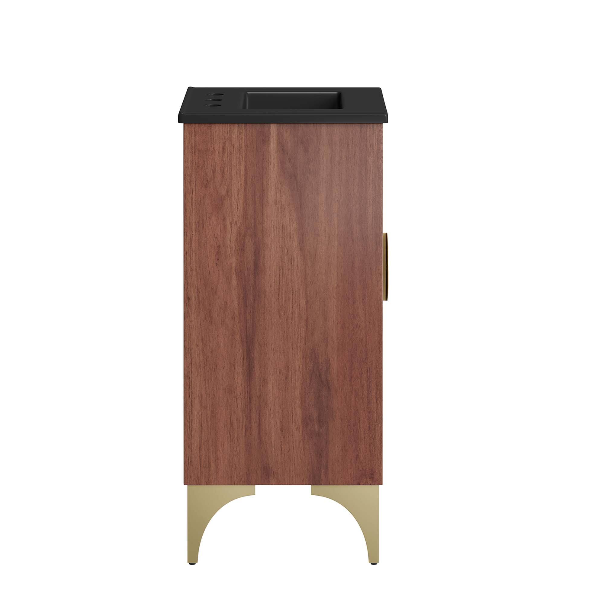 Alt View 2. Modway - Daylight Bathroom Vanity Basin Included by Modway - Black Walnut.