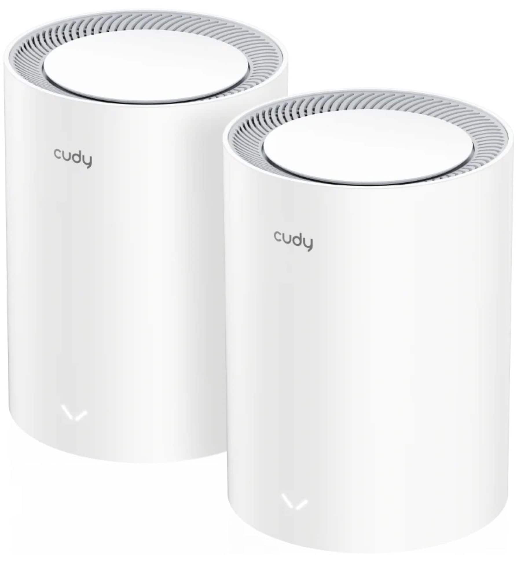 Cudy - Dual Band BE3600 Wi-Fi 7 Mesh System, 3.6 Gbps 160 Mhz, 2100 Sq.ft, 3 Gigabit Ports, Multi-VPN, Cudy APP - White