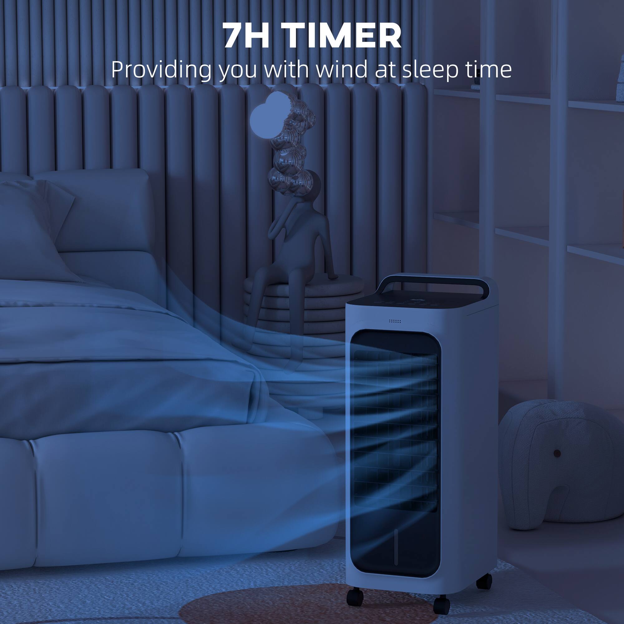 7H TIMER  
Providing you with wind at sleep time
