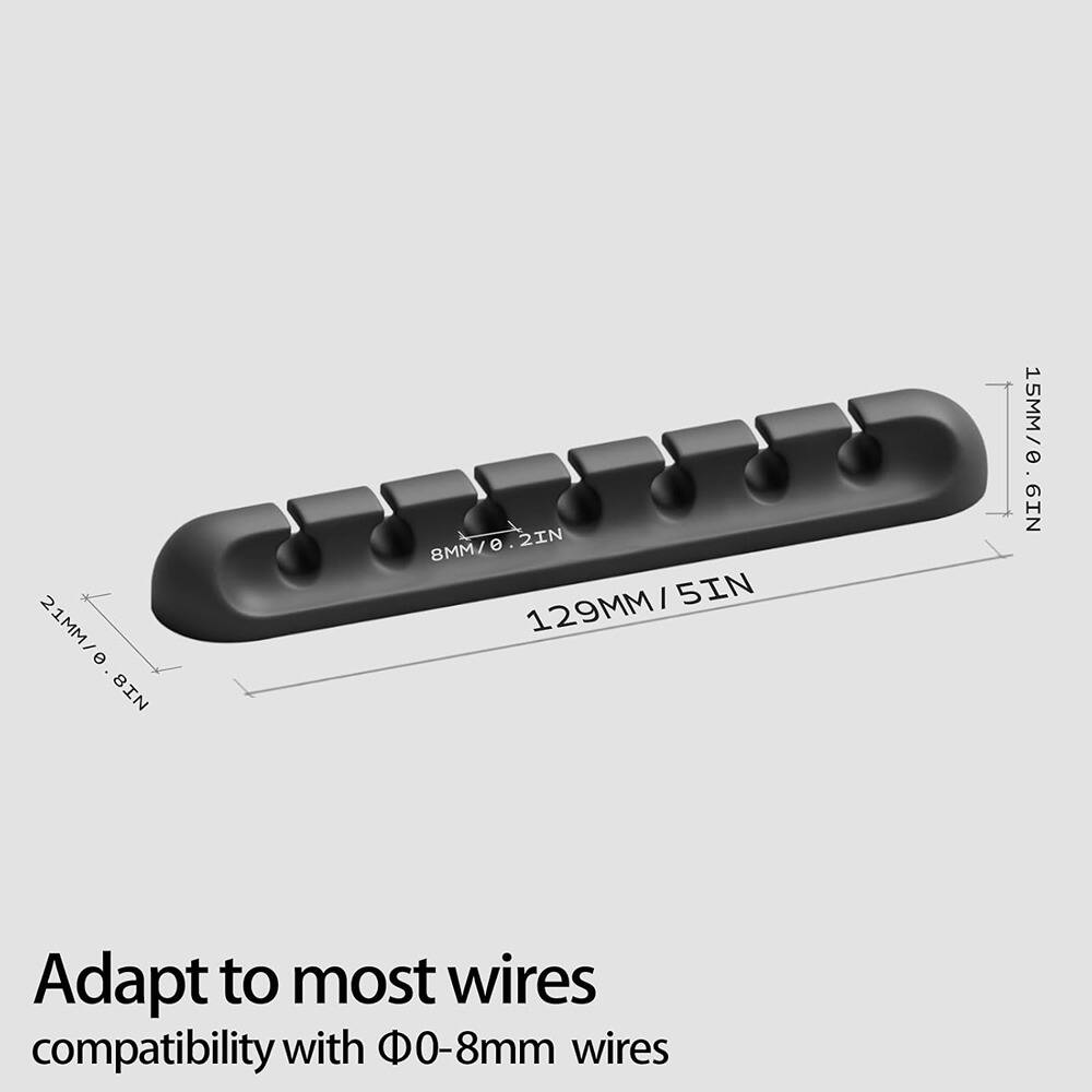 Adapt to most wires  
compatibility with Ø0-8mm wires  

21MM / 0.8 IN  
8MM / 0.3 IN  
129MM / 5 IN