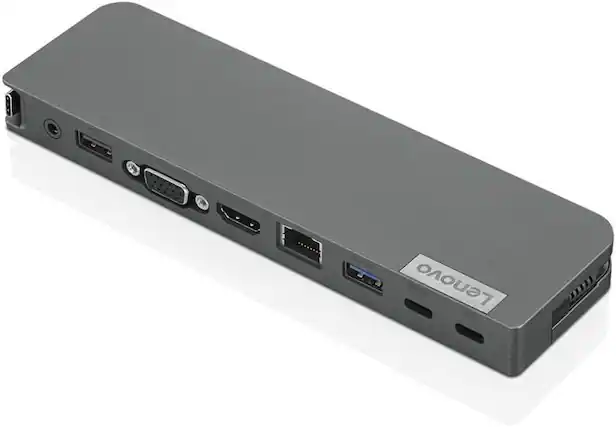 Front. Lenovo - USB-C Mini Dock USA with 65w AC Adapter 40AU0065US.