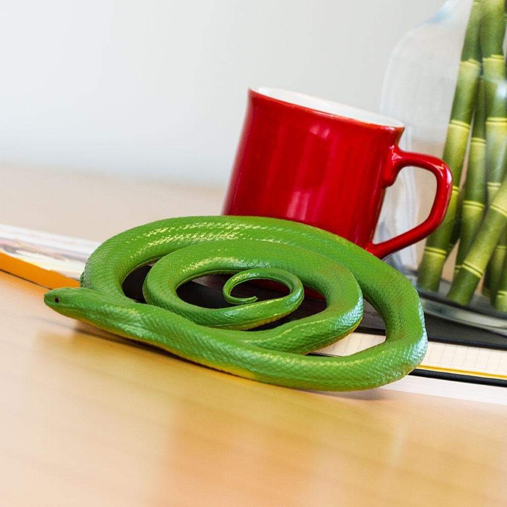Angle. Safari Ltd. - Rough Green Snake Toy Figurine.