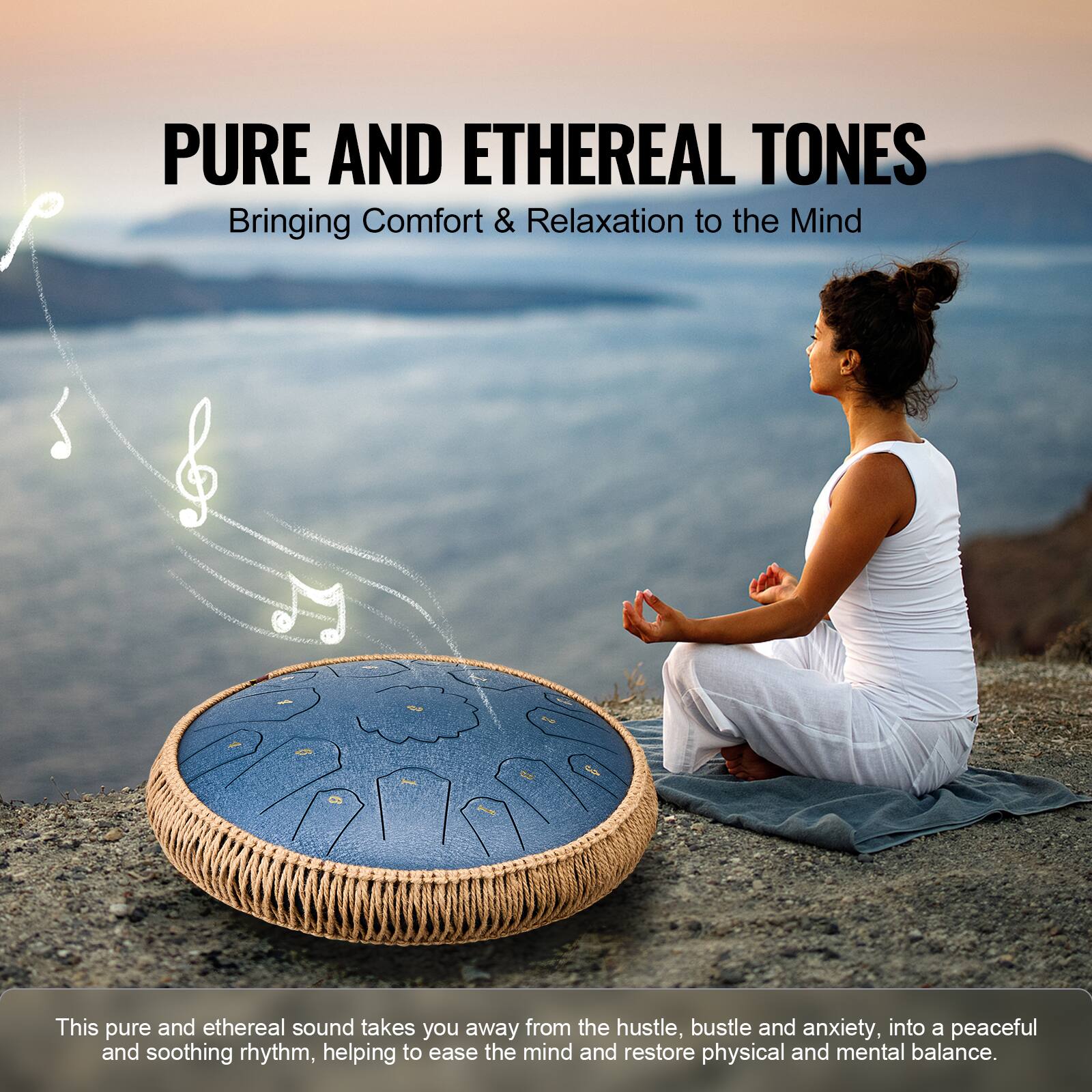 PURE AND ETHEREAL TONES  
Bringing Comfort & Relaxation to the Mind  

This pure and ethereal sound takes you away from the hustle, bustle and anxiety, into a peaceful and soothing rhythm, helping to ease the mind and restore physical and mental balance.