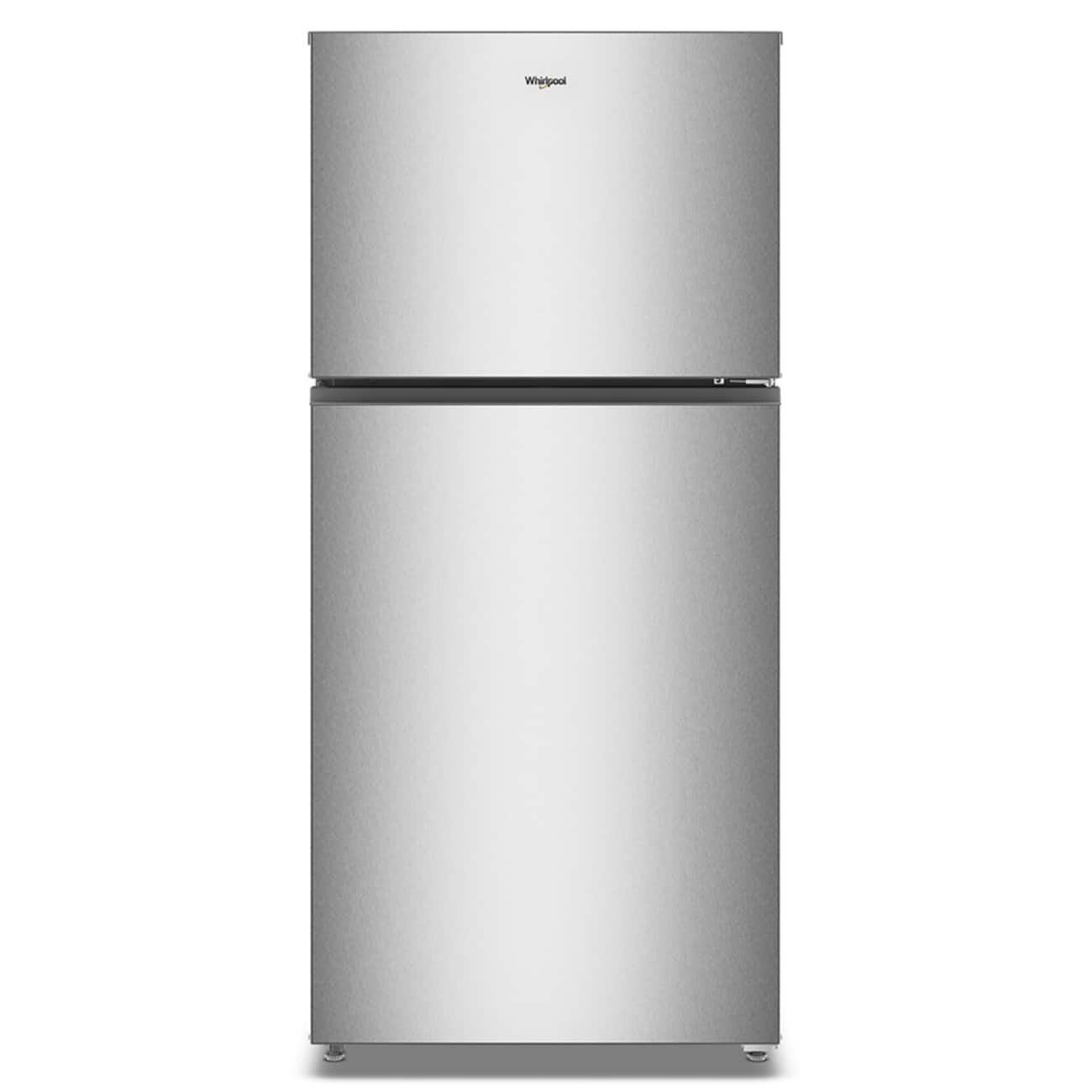 Whirlpool - 30 in. Wide 19 cu. ft. Wide Top Freezer Refrigerator with Total Coverage Cooling - Fingerprint-Resistant Stainless Finish