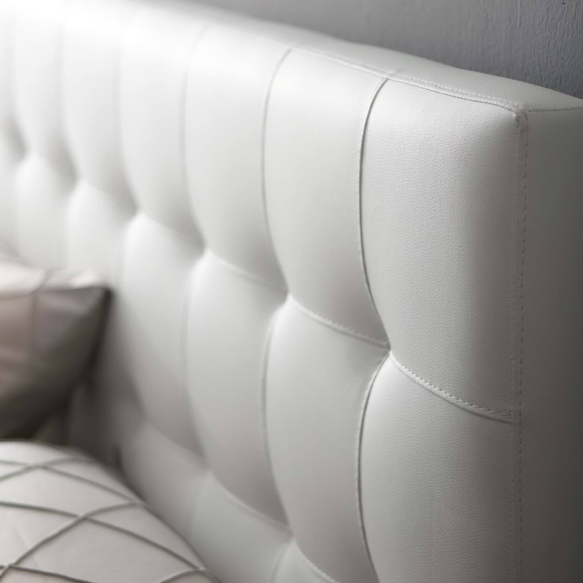 Alt View 1. Modway - Lily Upholstered Vinyl Full Headboard by Modway - White.