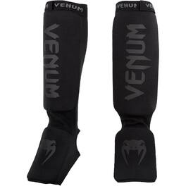 Venum - Kontact Slip-On MMA Shin and Instep Guards - Black/Black