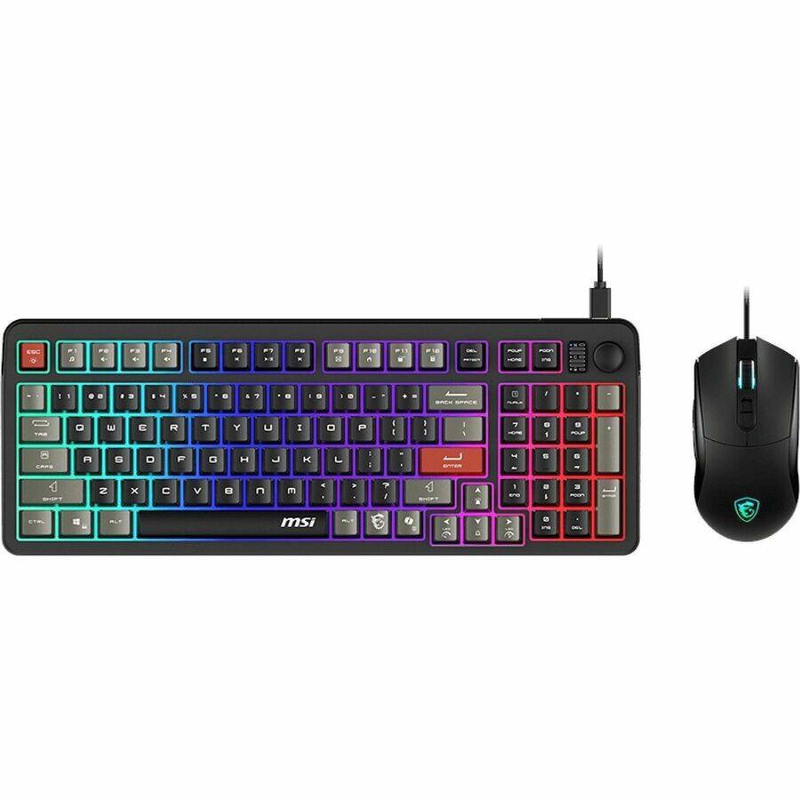 MSI FORGE GK110 COMBO Gaming Keyboard & Mouse USB 2.0 Membrane