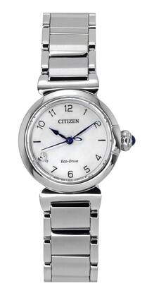 Citizen - L Mae Diamond Accents Stainless Steel Dial Eco-Drive EM1130-83D Women's Watch - Mother Of Pearl