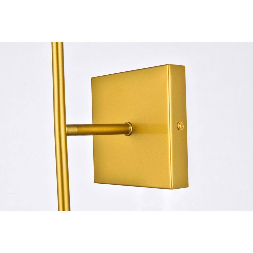 Back. Living District - Neri 2 lights brass and clear glass wall sconce - Brass And Clear.