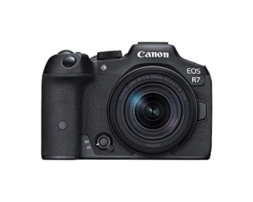 Canon - EOS R7 Mirrorless Camera w/RF-S18-150mm f/3.5-6.3 is STM Lens Kit (International Version) - Black
