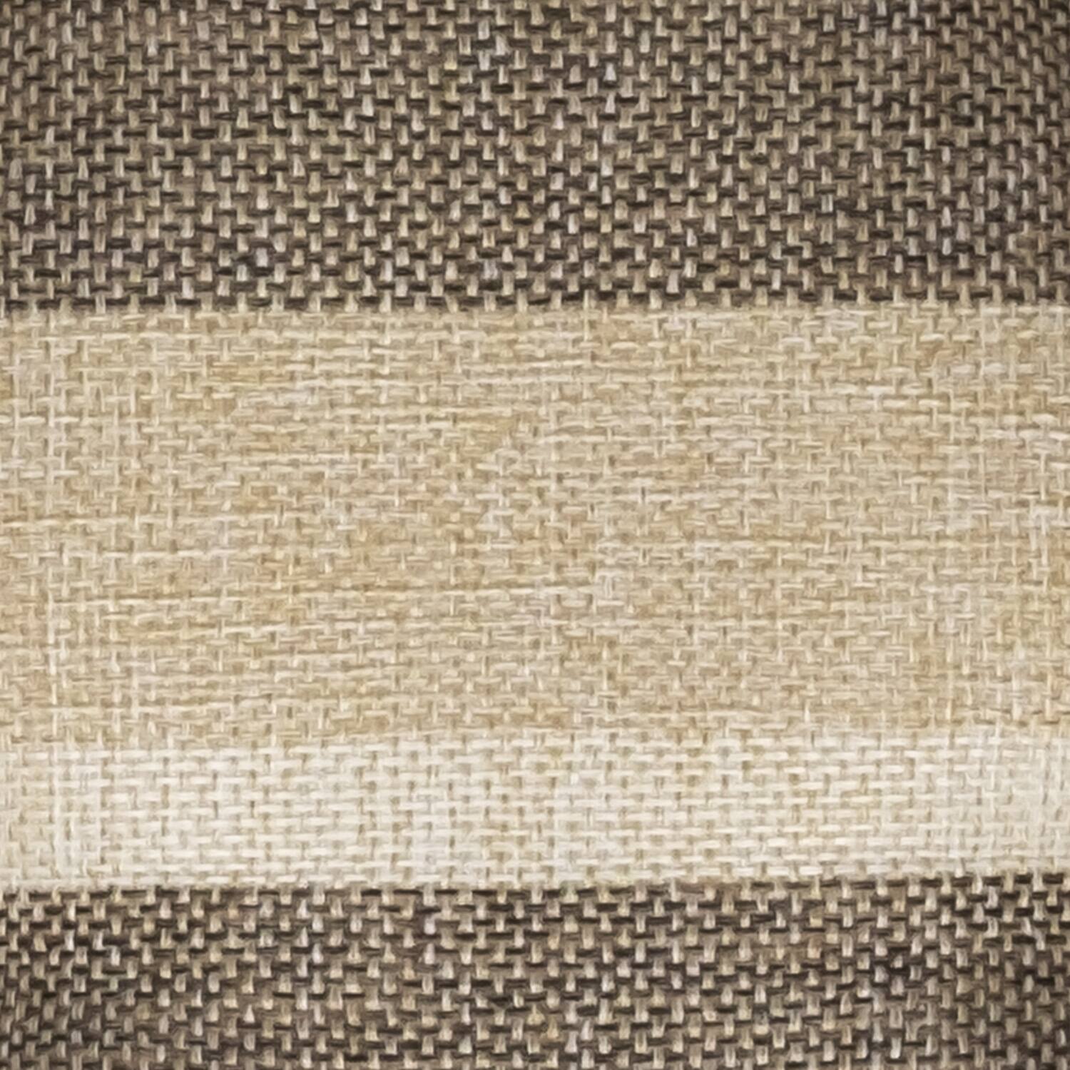 Alt View 1. Sweet Home Collection - Bradford Striped U Shaped Memory Foam 17" x 16" Chair Cushion, 4-Pack - Beige/Brown.