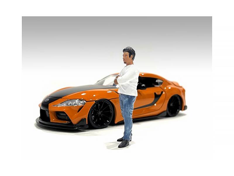 Angle. American Diorama - "Car Meet 3" Figure 8 for 1/18 Scale Models by American Diorama - Multi.