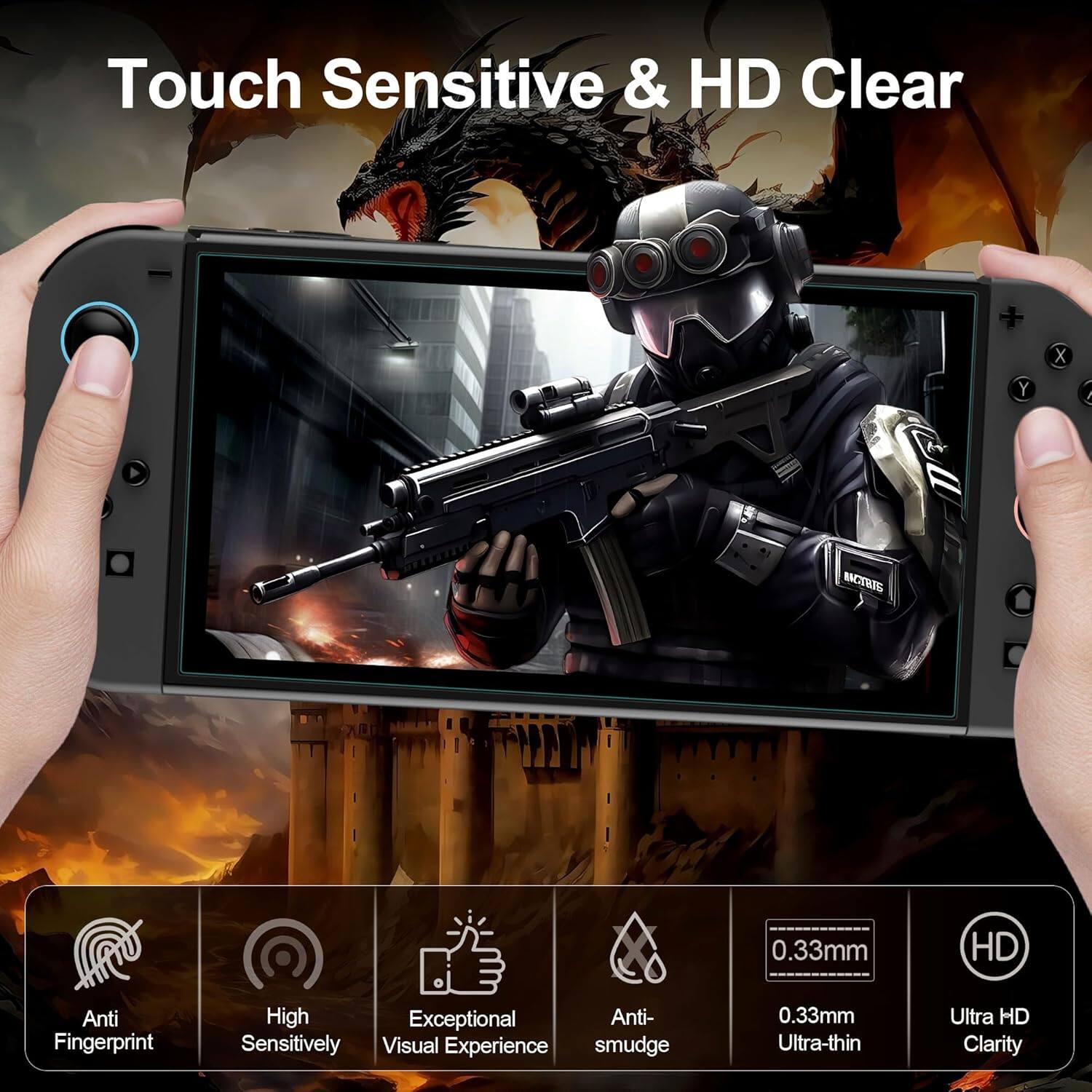 Touch Sensitive & HD Clear

- Anti Fingerprint
- High Sensitivity
- Exceptional Visual Experience
- Anti-smudge
- 0.33mm Ultra-thin
- Ultra HD Clarity