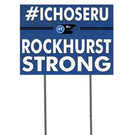 Jardine - Rockhurst Hawks 18'' x 24'' I Chose Lawn Sign - Blue