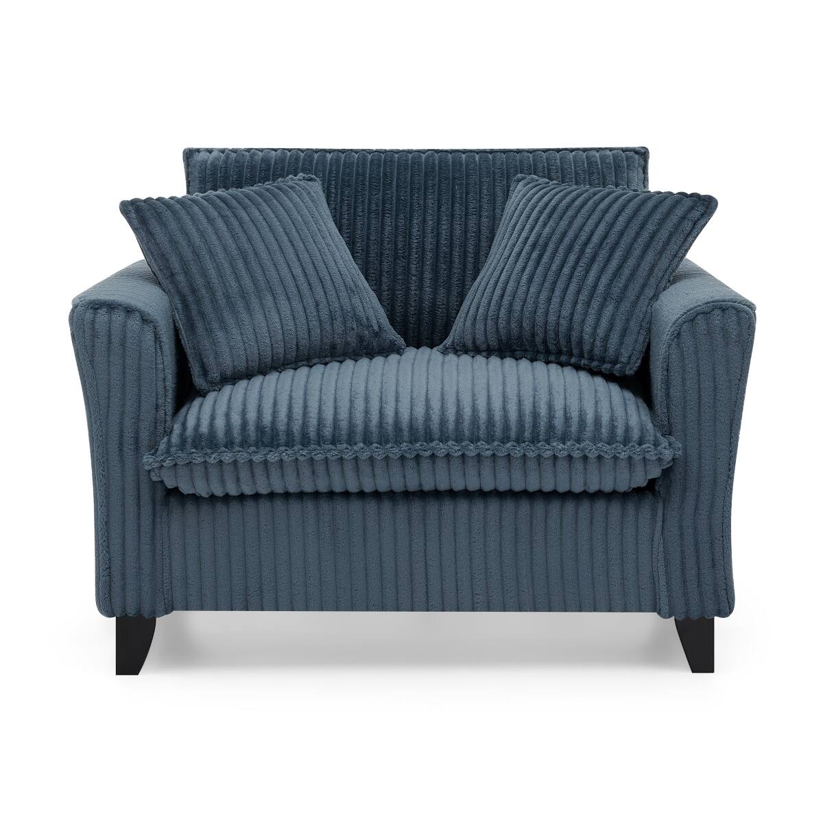Alt View 2. Ropilly - Ropilly Blue Lazy Sofa Chair Single Person Sofa Chair with Backrest and Armrests for Living Room and Bedroom - Blue.